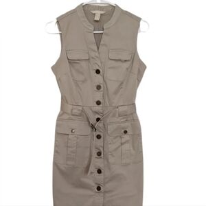 Banana Republic Sleeveless Button-Down Dress